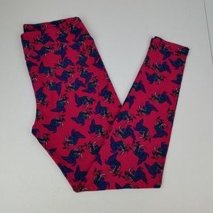 Lularoe TC Leggings Womens Plus Tall Curvy Pink